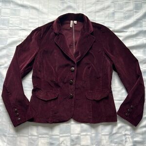 St. John's Bay Burgundy cordoroy Blazer